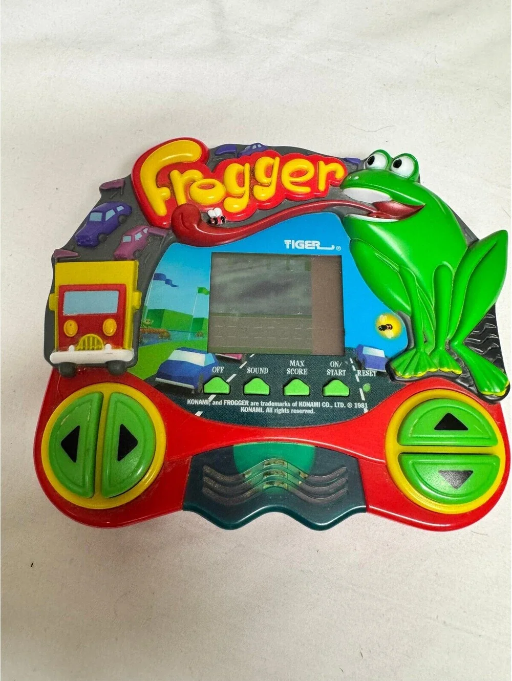 Vtg 1998 Tiger Electronics Frogger Handheld LCD Electronic Game WORKING Konami